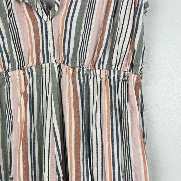 Saltwater Luxe Womens Striped Jumpsuit Sleeveless Wide Leg Pockets Size Medium - Picture 9 of 12